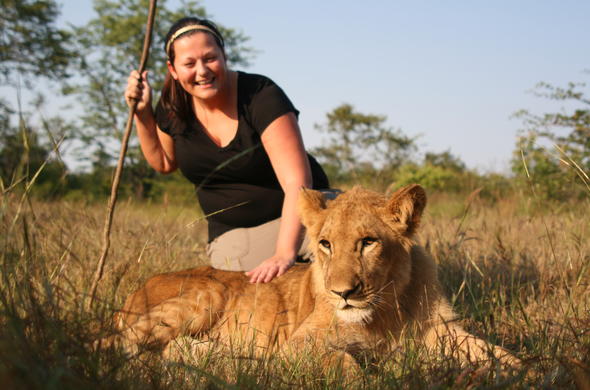 Lion Encounter & Walking Safari - Victoria Falls activity